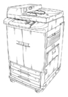 Coloring pages Photocopier