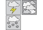 Coloring pages pictograms weather 3