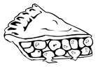 Coloring pages pie slice