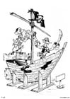 Coloring pages pirate ship