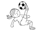 Coloring pages play football