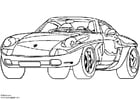 Coloring pages Porsche Showcar
