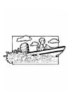 Coloring pages power boat