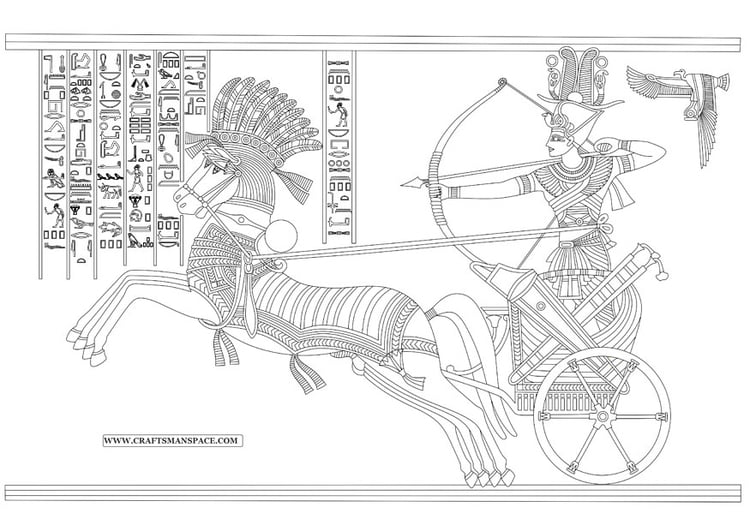 Coloring page Ramesses II - Battle of Kadesh
