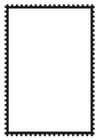 Coloring pages Rectangular Postage Stamp