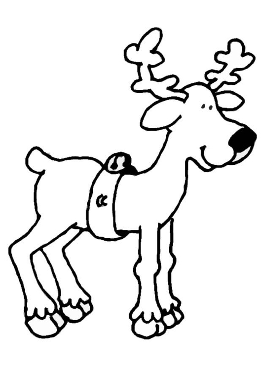 Coloring Pages Reindeer. Coloring page Reindeer