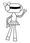 Coloring pages robot