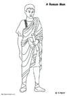 Coloring pages Roman man