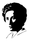 Coloring pages Rosa Luxemburg