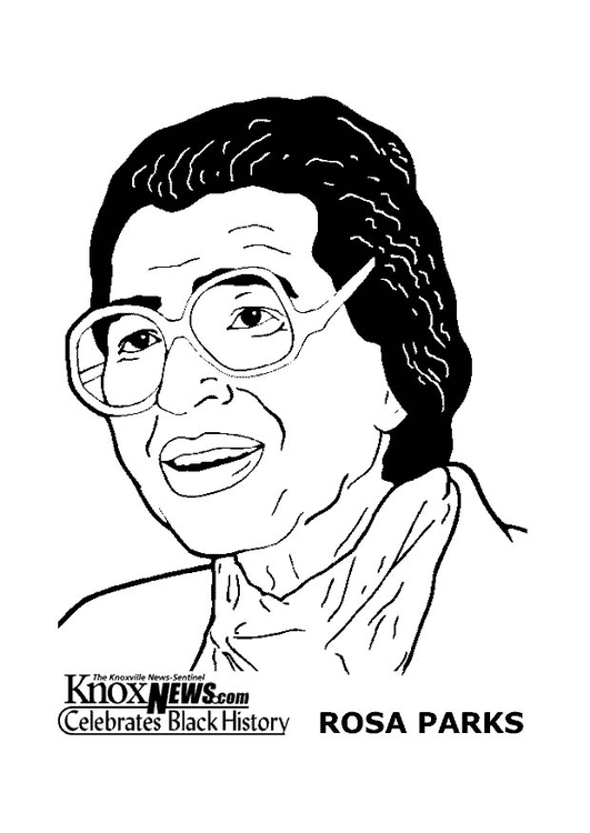 Coloring page Rosa Parks