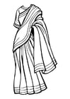 Coloring pages saree