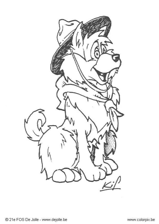 Coloring page scout cub