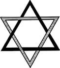 Coloring pages seal of solomon - star of david