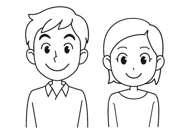 Coloring page smile