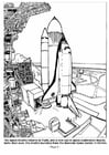 Coloring pages space shuttle launching