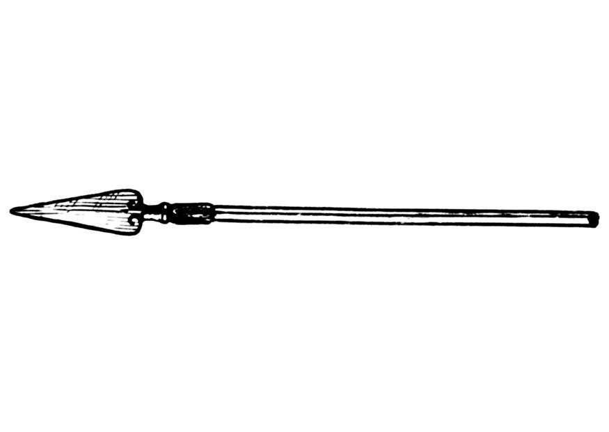 Coloring page spear - img 18843.