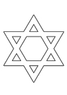 Coloring pages Star of David