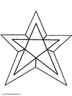 Coloring pages star