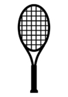 Coloring pages Tennis Racket