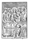 Coloring pages the last Supper