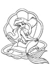Coloring pages The Little Mermaid - Ariel