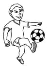 Coloring pages to play football