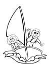 Coloring pages to sail