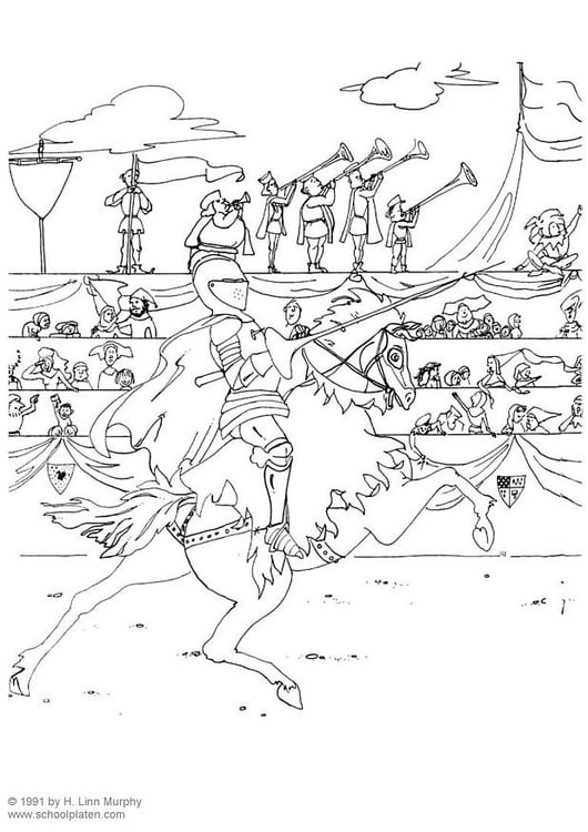 Coloring page tournament