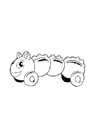 Coloring pages toy caterpillar
