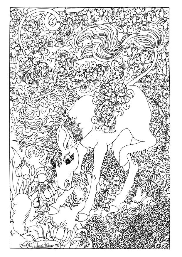 Colouring Pictures Of Unicorns. Coloring page Unicorn
