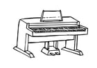 Coloring pages upright piano