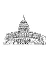 Coloring pages US Capital