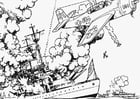 Coloring pages War at Sea