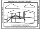 Coloring pages waste transfer station