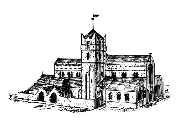 Coloring page Waterford Cathedral