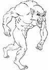 Coloring pages werewolf