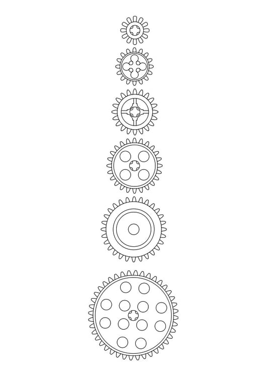 Coloring page wheels