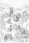 Coloring pages winter sports