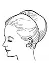 Coloring pages woman's head