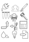 Coloring pages work tools