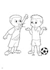 Coloring pages yellow card