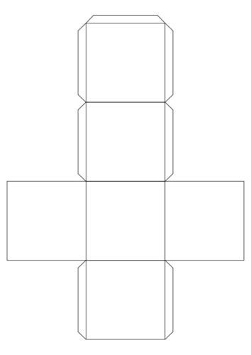 Coloring page cube