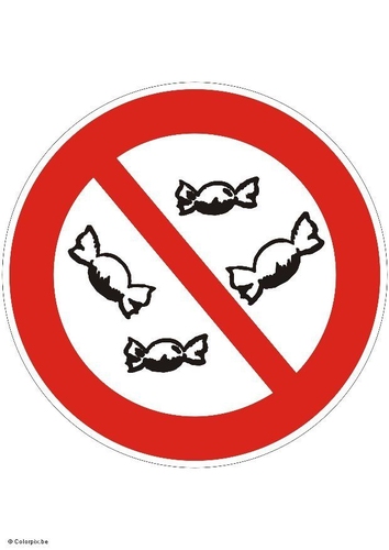 do not eat sweets