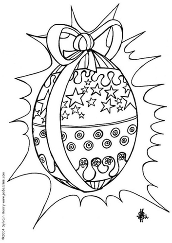 Coloring page Easter egg