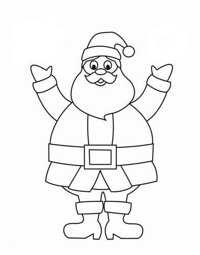 Coloring page Father Christmas