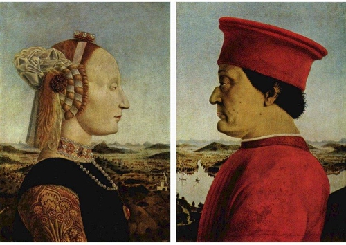 Federico da Montefeltro and wife