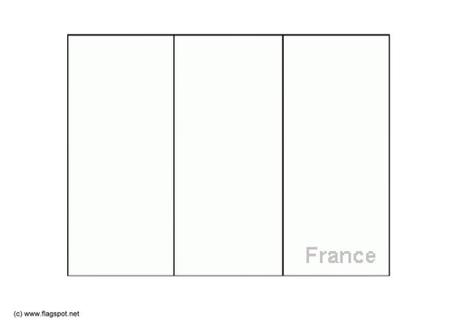flag of france. Coloring page flag France