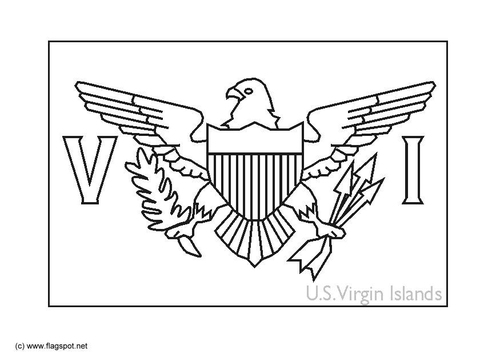 flag Virgin Islands USA