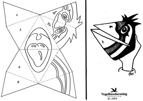 handmask bird without text