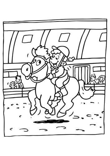horse riding